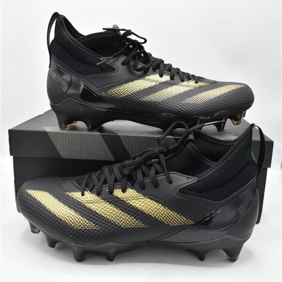 Adidas Mens Size 11 Adizero Impact Core Black Football Cleats Shoes main image 10